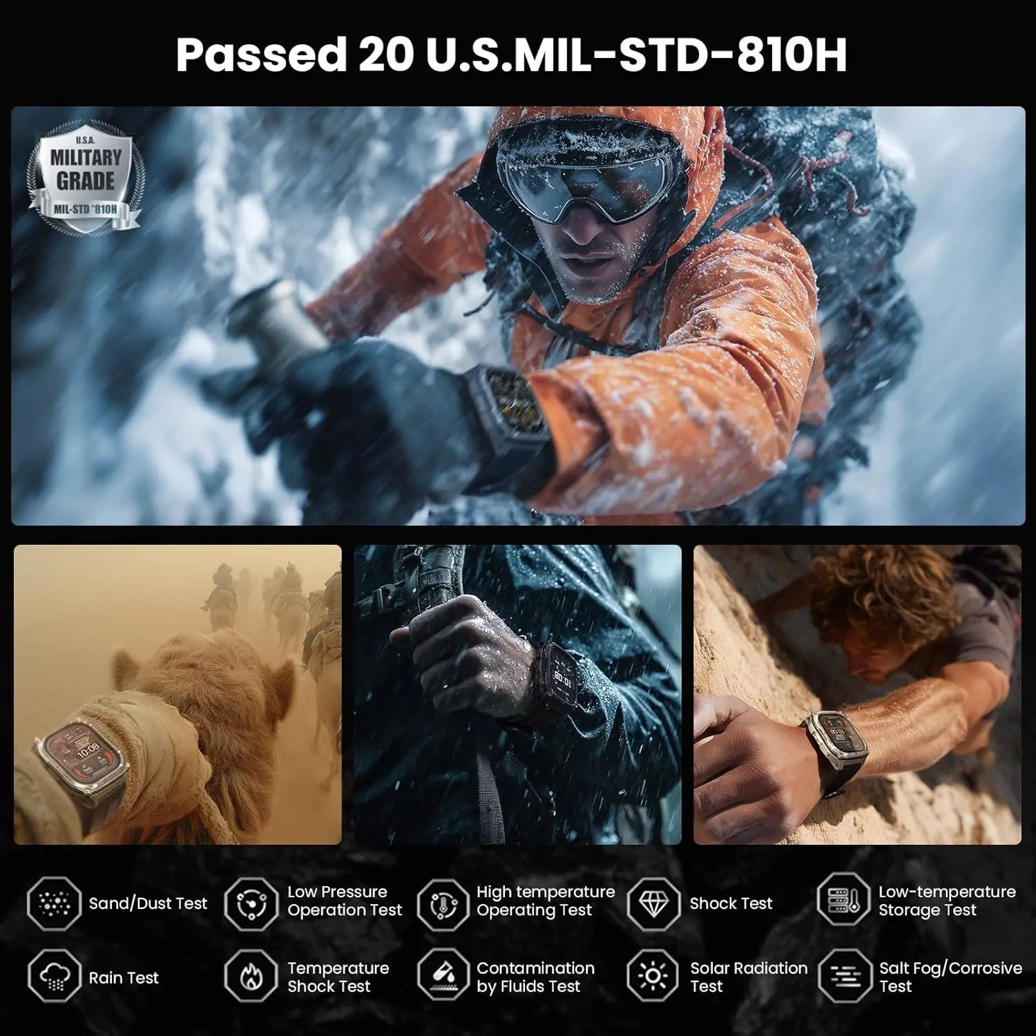 2026 Military outdoor SmartWatch Fitness Clock Men 2.01 inch AMOLED Screen 1400mAh Battery Flashlight Call Waterproof Smart Band Magic Electronics S0b8f075d11cb448ca1dd7d1af6218fa8K