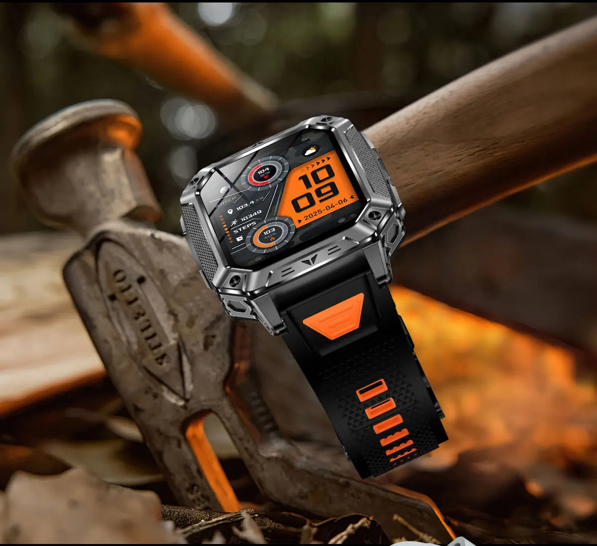 2026 Military outdoor SmartWatch Fitness Clock Men 2.01 inch AMOLED Screen 1400mAh Battery Flashlight Call Waterproof Smart Band Magic Electronics S0c5eb055093c4e89a67b2b52c68ea8f3u