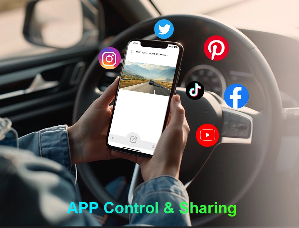2K KAWA MINI 3 Pro Cameras for Car DVR Tiny Dash Cam 24 Parking Auto Video Recorder WiFi APP Voice Control Car dashcam - Magic Electronics