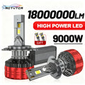 ACTVTCA 9000W 18000000LM H4 H7 LED Headlights 6000K Headlamp H1 Led H11 H8 H3 HB3 9005 HB4 9006 9007 9008 H13 9012 H9 Car Lights - Magic Electronics