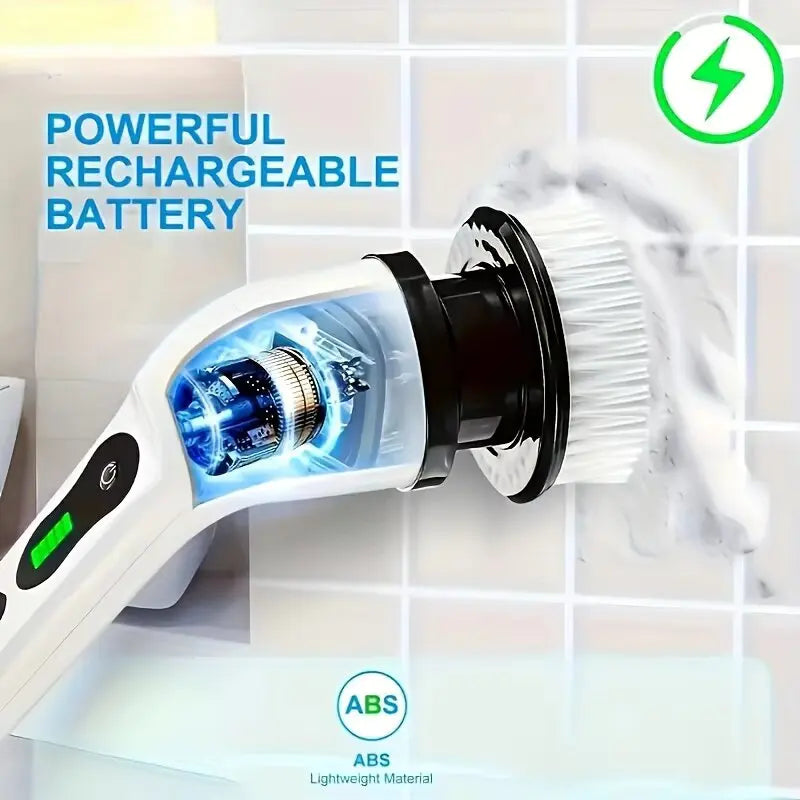 Electric Bathroom Cleaning Brush 9-in-1 Wireless Household Rotation Cleaning Brush for Bathroom Kitchen Toilet Cleaning Scrubber Magic Electronics S0e81b62fc5cd40b6bfa2f100424d744aK