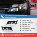 Auto Headlights Assembly For Fiat Freemont 2012-2014 Car Front Lamps Upgrade LED Double U Projector Lens Tool Accessories - Magic Electronics