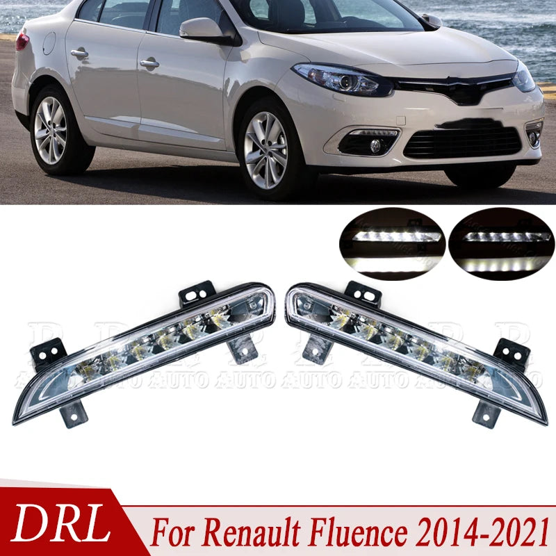 LED DRL Daytime Driving Running For Renault Fluence 2014 2015 2016 2017-2021 Front Bumper DRL Day Light Lamp 266057986 266005976 Magic Electronics S1053e0ba64f8402a89a9378426174c8bI