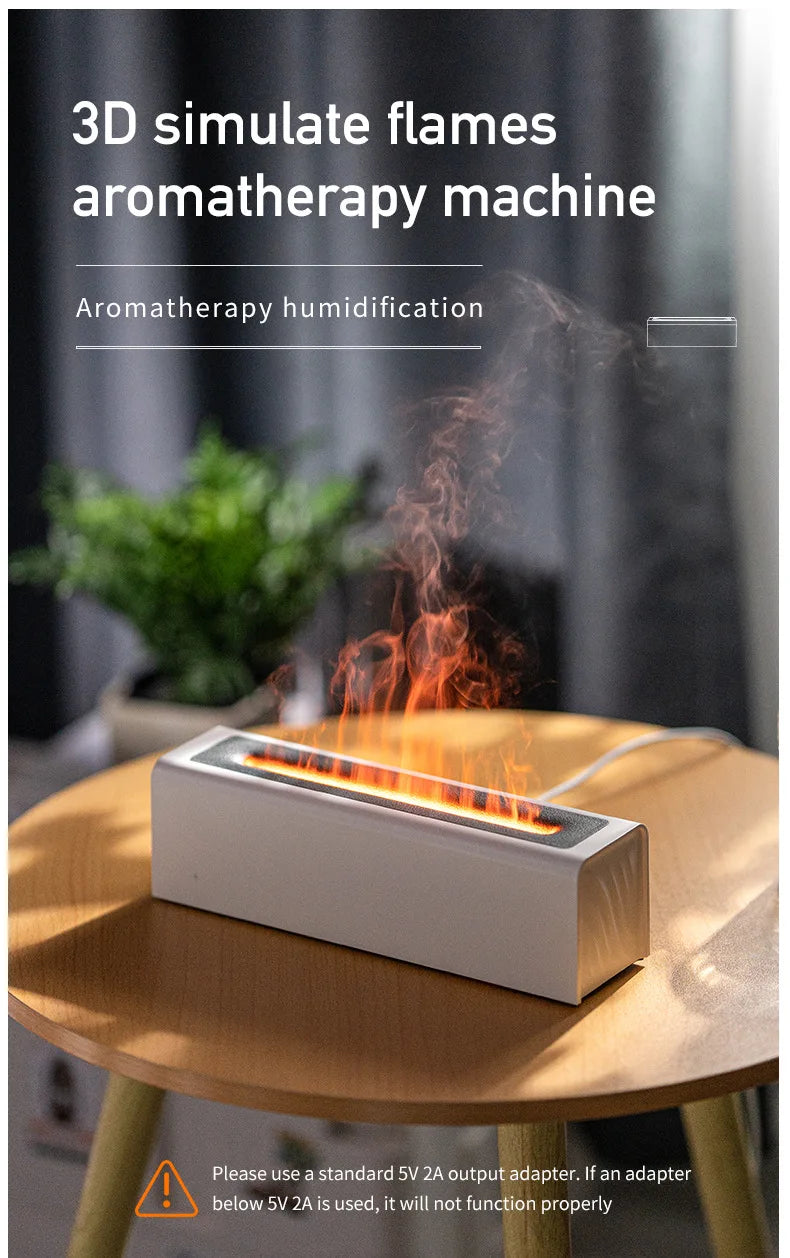 Colorful Simulation Flame Diffuser USB Plug-in Fragrance Office Home Flame Humidification Diffuser Diffuser Magic Electronics S11916fcb98c64944923f69dc709618c9M