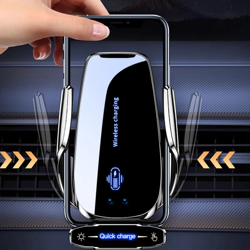 Wireless Charger For Car Mobile Cell Phone Holder Support For Mobile Car Mount Automotive Electric Induction Auto Clamping Magic Electronics S11d7196d4b1c429086ba4a919efbcbe0U