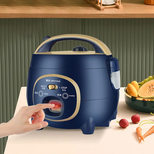 2 IN 1 1.8L Small Rice Cooker Multi-function Stew Pot Household Non-stick Inner Pot Electric Cooking Pot with Steamer Magic Electronics S11f93015bb464f1ba258488825018a20I