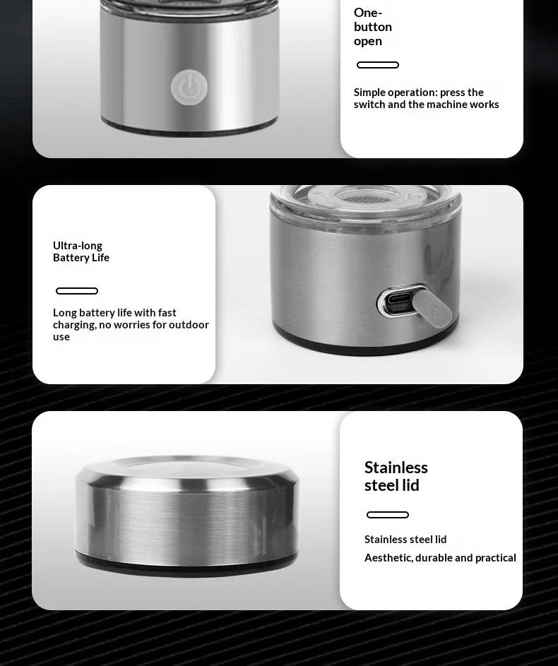 Portable Hydrogen Water Generator Bottle Rechargeable Electric Alkaline Ionizer Cup Hydrogen-Rich Water Health Care Magic Electronics S120eeb74cdab4fcb9638d40d15444a68U