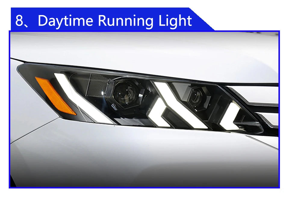 Car Headlight Assembly For Honda Accord 9th 2013-2015 Upgrade LED Lamborghini Style Projector Lens Car Tool Accessories - Magic Electronics