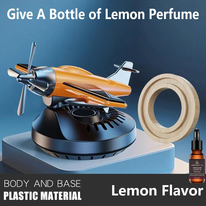 Car Indoor Air Freshener Helicopter Aromatherapy Perfume Solar Aircraft 360 Degree Rotating Aromatherapy Automobile Perfume Orange Magic Electronics S125cf01202624a8a9d6db67892cfdfc1I Orange