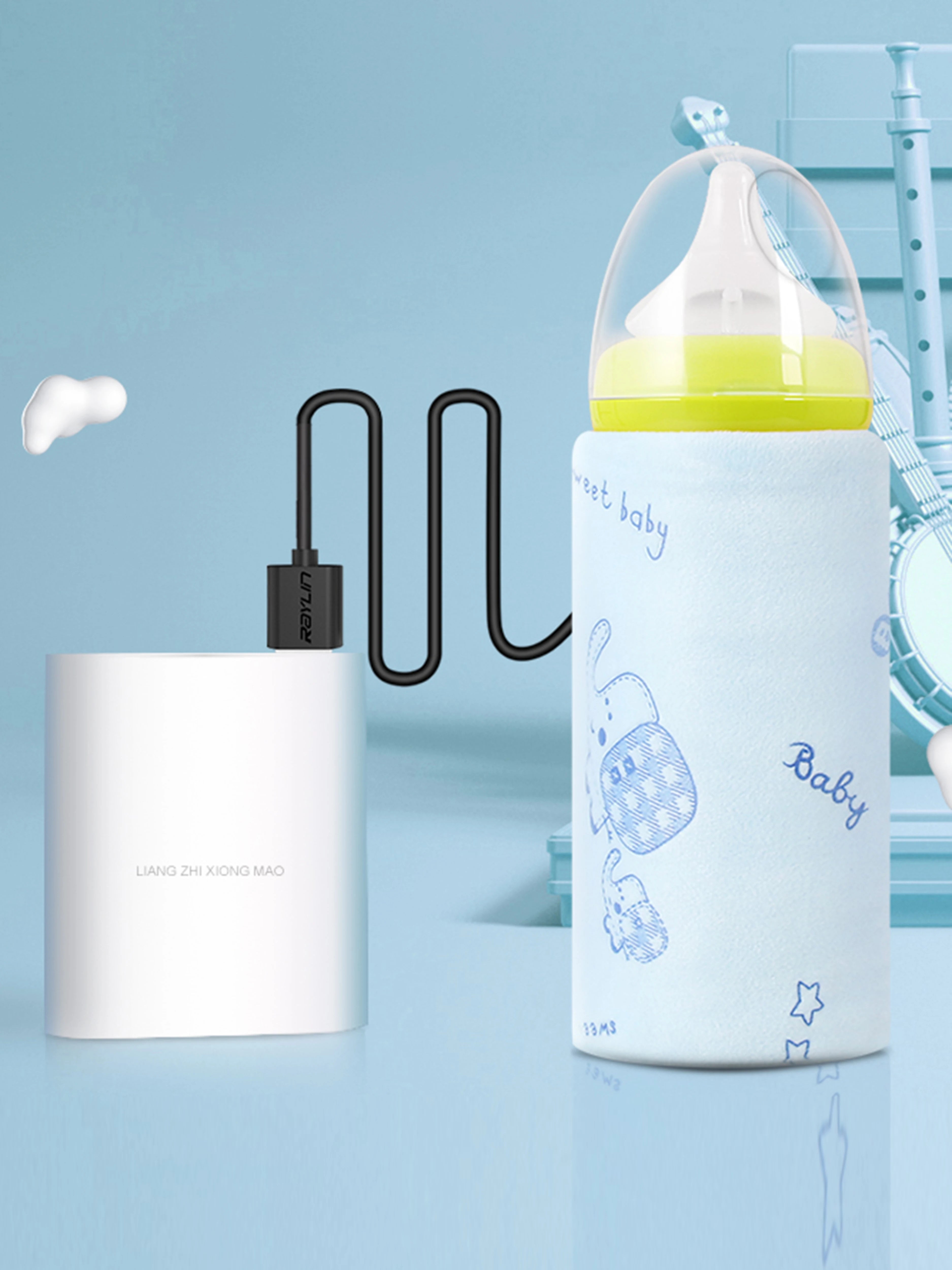 Universal Baby Bottle Warmer Water Formula Milk Warmer Baby Bag USB Nursing Bottle Heater Portable Thermal Bag for Travel Magic Electronics S12702ae88dc64af2bddaf732c0262019D