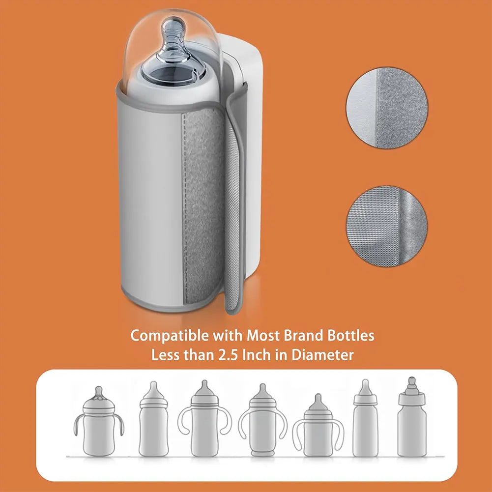 Portable Bottle Warmer Rechargeable Cordless Milk Warmer with Temperature Control Baby Bottle Warmer for Traveling Camping Home Magic Electronics S1374102054e64c5a9dbe4db104b79af7a