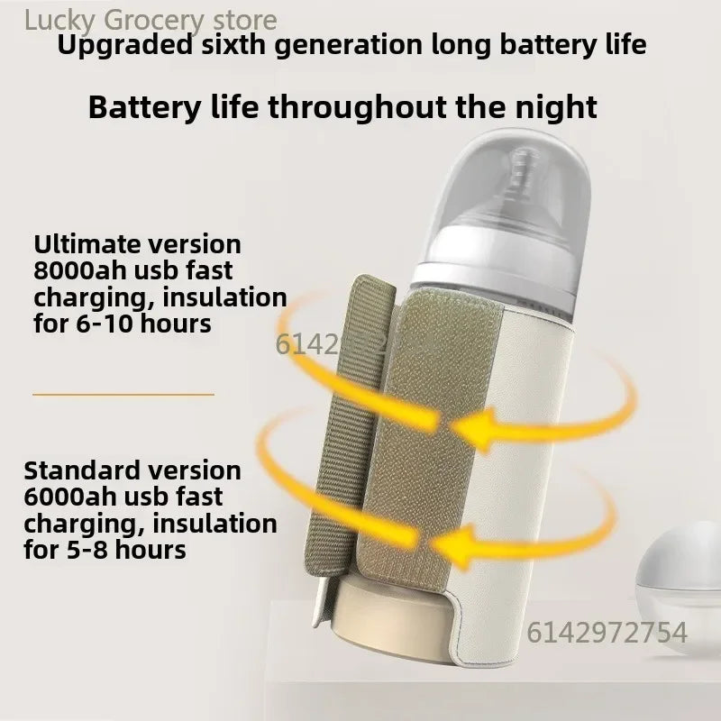 USB Multifunctional High-capacity Baby Feeding Bottle Smart Temperature Control Warmer Screen Newborn Baby Bottle Warmer Sleeve Magic Electronics S1388ea01569d4ea78c8366921522d962t