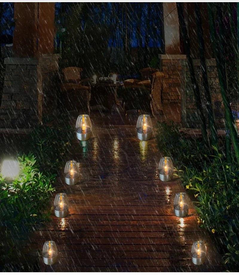 LED Solar Candles Light Flameless Rechargeable Night Light For Wedding Party Garden Decor Outdoor Waterproof Solar Candles Lamp Magic Electronics S13c8d8cbc09f40f3928d1c8241ace027H
