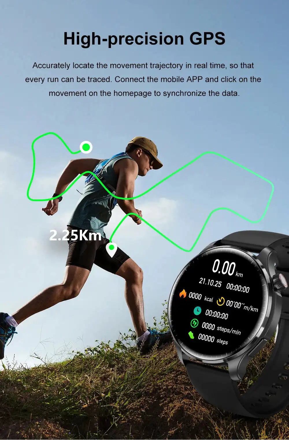 2026 New GPS SmartWatch BluetoothCall IP68 Waterproof AMOLED Screen Custom AOD Watch Face Sport Smartwatch Men Women Android iOS - Magic Electronics