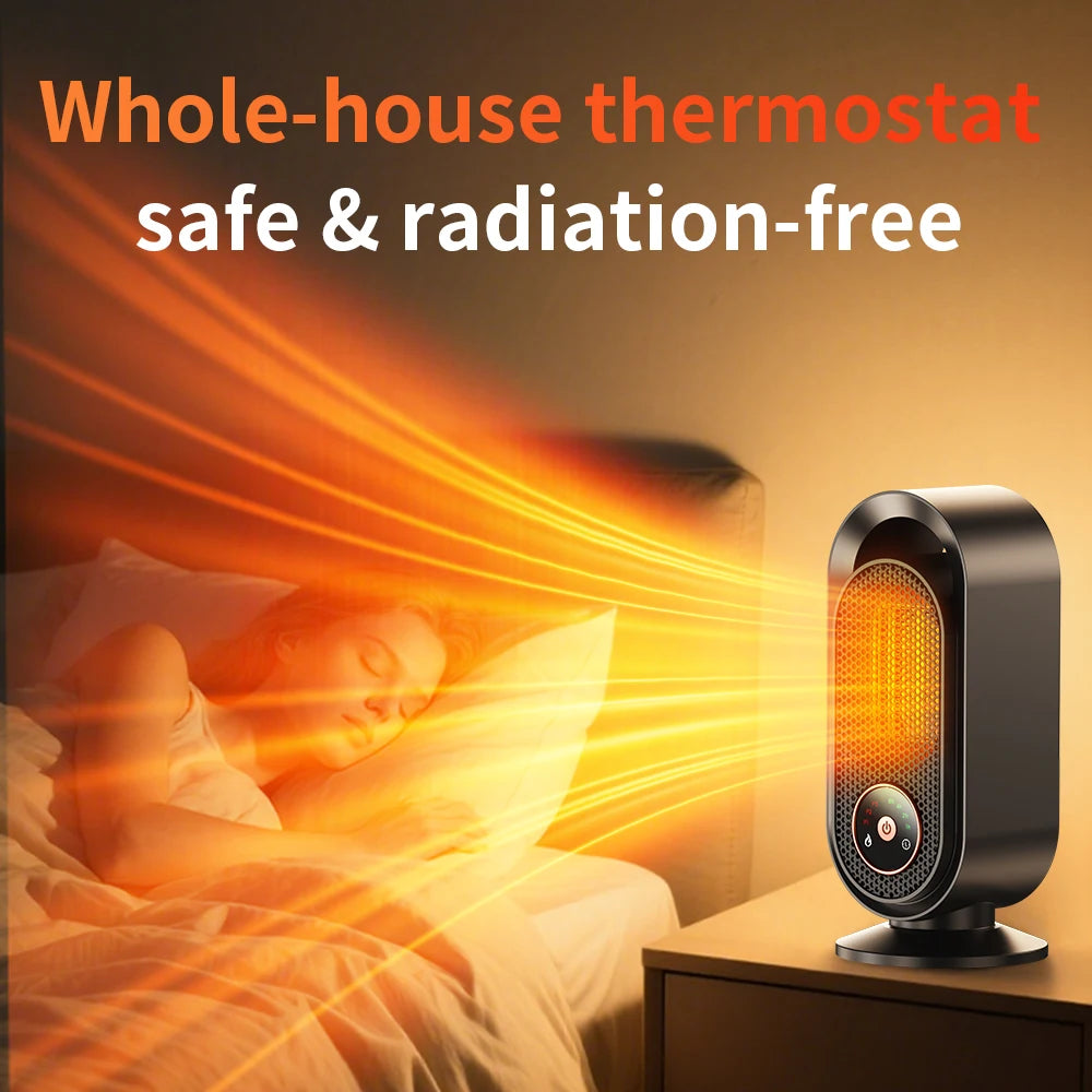 Portable Desktop PTC quick heating shaking head electric both cooling and heating small household With Remote Control 1000W - Magic Electronics