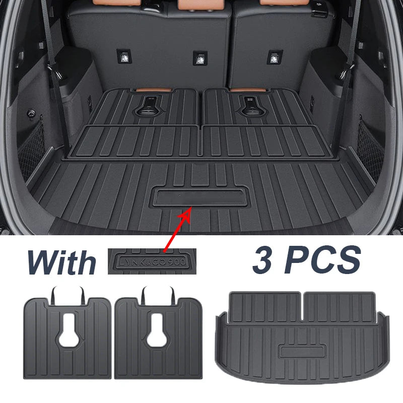 TPE Material Car Rear Trunk Mat Boot Liner Cargo Storage Pad Anti-dirty Waterproof Auto Accesories For Lynk Co 900 2025 2026 3 PCS Magic Electronics S15486f6c6b854b198e0d69be444ab6e37 3 PCS