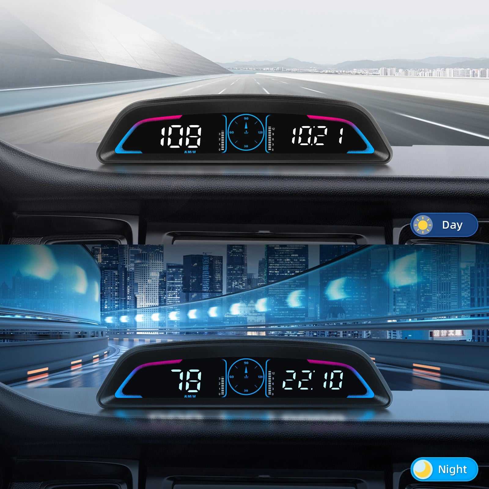 Car OBD/GPS B3 G3 Head Up Display Speed Gauge For HUD Display With Alarm Function Temperature Voltage RPM On-board Computer - Magic Electronics