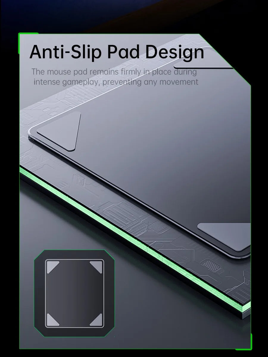 LLANO Tempered Glass Gaming Mouse Pad Game FPS High Speed Smooth CSGO Waterproof and Sweat-proof Table Mat Games Dorm Gifts espo Magic Electronics S15be3be319d44735b746fd52ce3c2997L