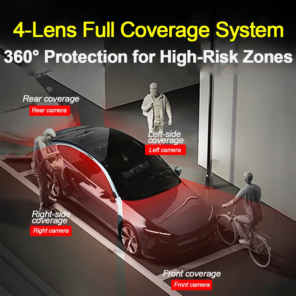 DashCam Car Dvr Video Recorder 4 Channels 360° WIFI Front inside Rotatable Rear View Camera 24h Parking Monitor Car dash cam Magic Electronics S16318bc3cdc84c249881f3a24084f17fZ