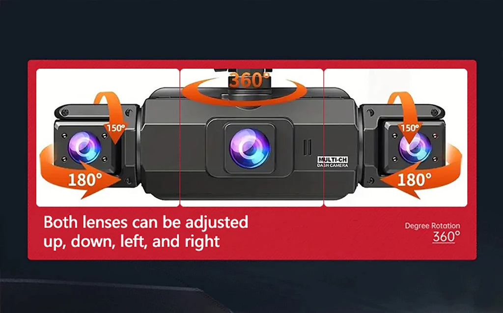 Dash Cam 4Channel 360° Car Camera Black Box 128G Front Left Right Rear View Car DVR Video Recorder G-Sensor 24H Parking Monitor Magic Electronics S1647a15b352941438897b1a566af72d0A