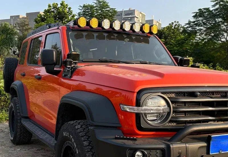 Car A-pillar Bracket Fit for GWM Tank 300 2020-2024 Modified LED Auxiliary Light Cover A-pillar Spotlight Bracket Accessories Magic Electronics S16647bd01d5f433ca27c797de4753854i