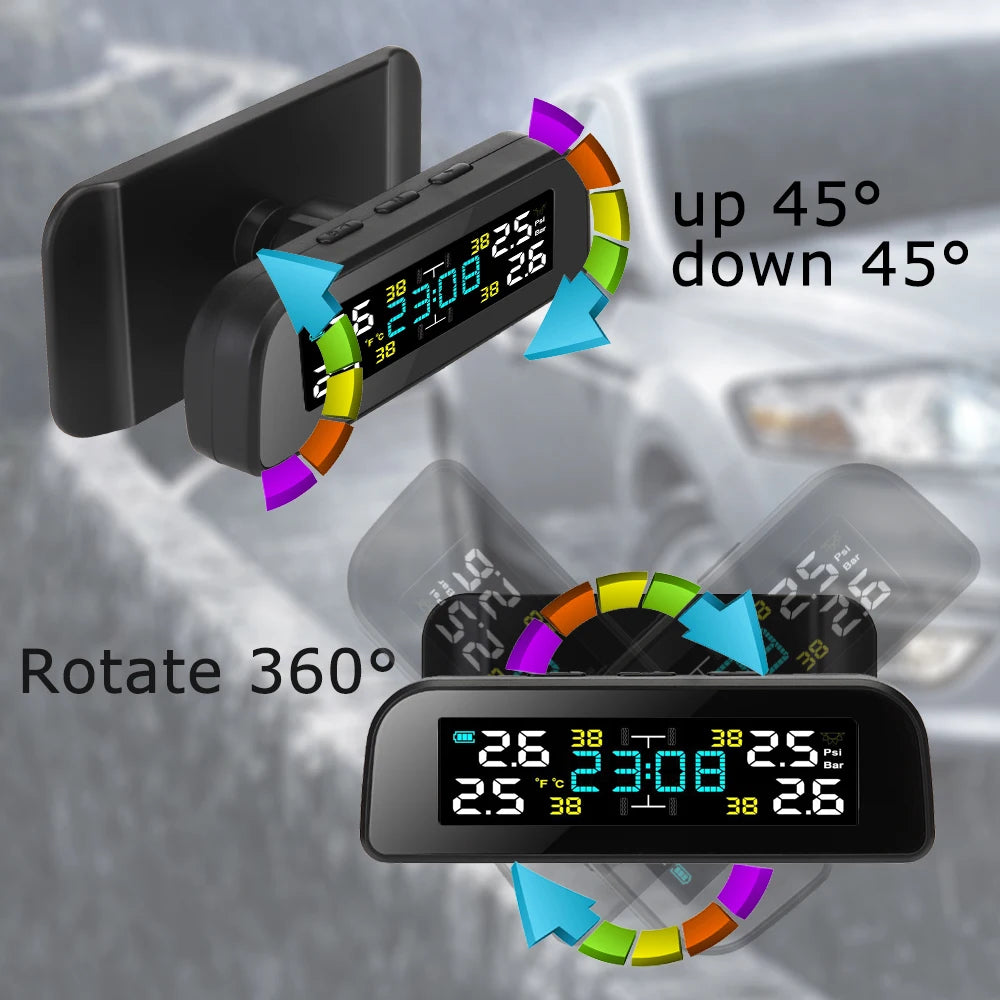 Universal Smart Solar TPMS Tire Pressure Sensor Car Tire Pressure Monitoring System with 4 Wheel Internal External Sensors TMPS Magic Electronics S167a0f6ba3a4478692c4734df08f83efM