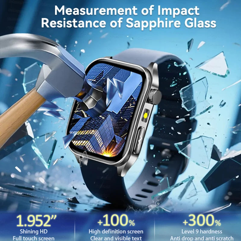 New Laser Treatment Three High Smart Watch Men ECG Heart Rate Uric Acid Health Tracker 1.95 inches Sapphire Glass SmartBracelet Magic Electronics S16c00734bd5d4e37b75aaa9159be5214a