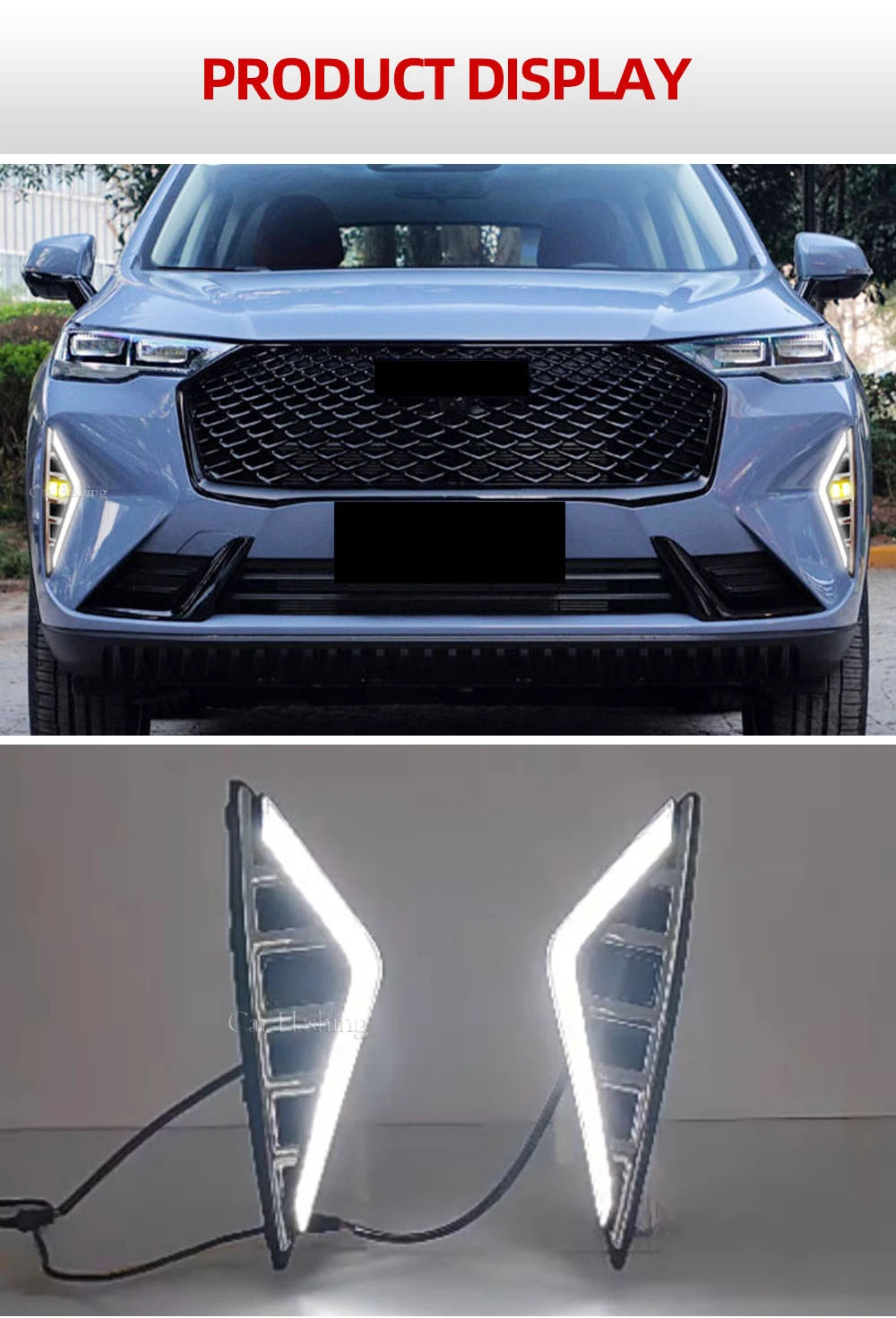 Car LED DRL For Haval H6 2020 2021 2022 Daytime Running Lights with yellow Turn Signal Fog lamp cover Driving Lights headlight - Magic Electronics