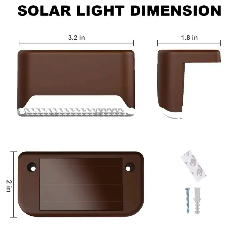 1-24PCS IP65 Waterproof Solar Garden Light Outdoor LED Solar Power Deck Lamps for Railing Stairs Step Fence Yard Patio Pathway - Magic Electronics