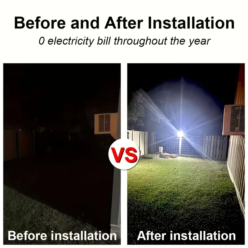 1/8pc Solar Outdoor Floodlight Security Wireless Lamp Illumination for Driveway Patio Garage Pathway Energy-Efficient LED Garden Magic Electronics S175cf82104f245c2b70fb431d4b54b11w