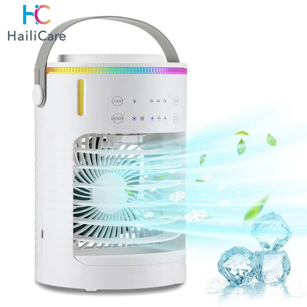 View details for Air Conditioner Cooling Spray Fan Air Conditioner with Water Ice Evaporative Humidifier Quiet Air Cooler with Colorful Light Air Conditioner Cooling Spray Fan Air Conditioner with Water Ice Evaporative Humidifier Quiet Air Cooler with Col