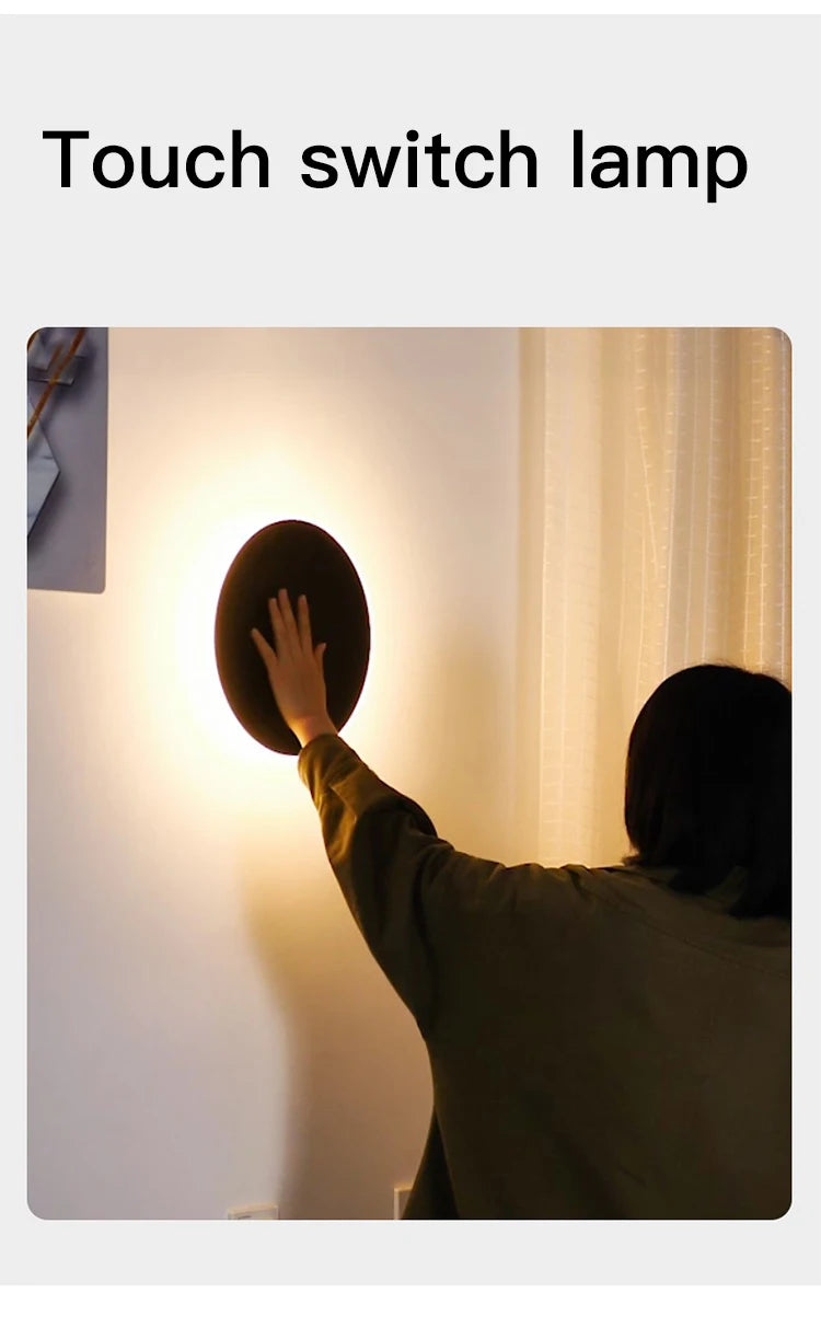 LED Wall Light With Touch Switch Bedroom Bedside Wall Lamp Indoor Stair Lighting Lamp Fixture Iron And Acrylic Materials 12W Magic Electronics S17e24d9677ba4e3ea1d17fb7c5091e7fH