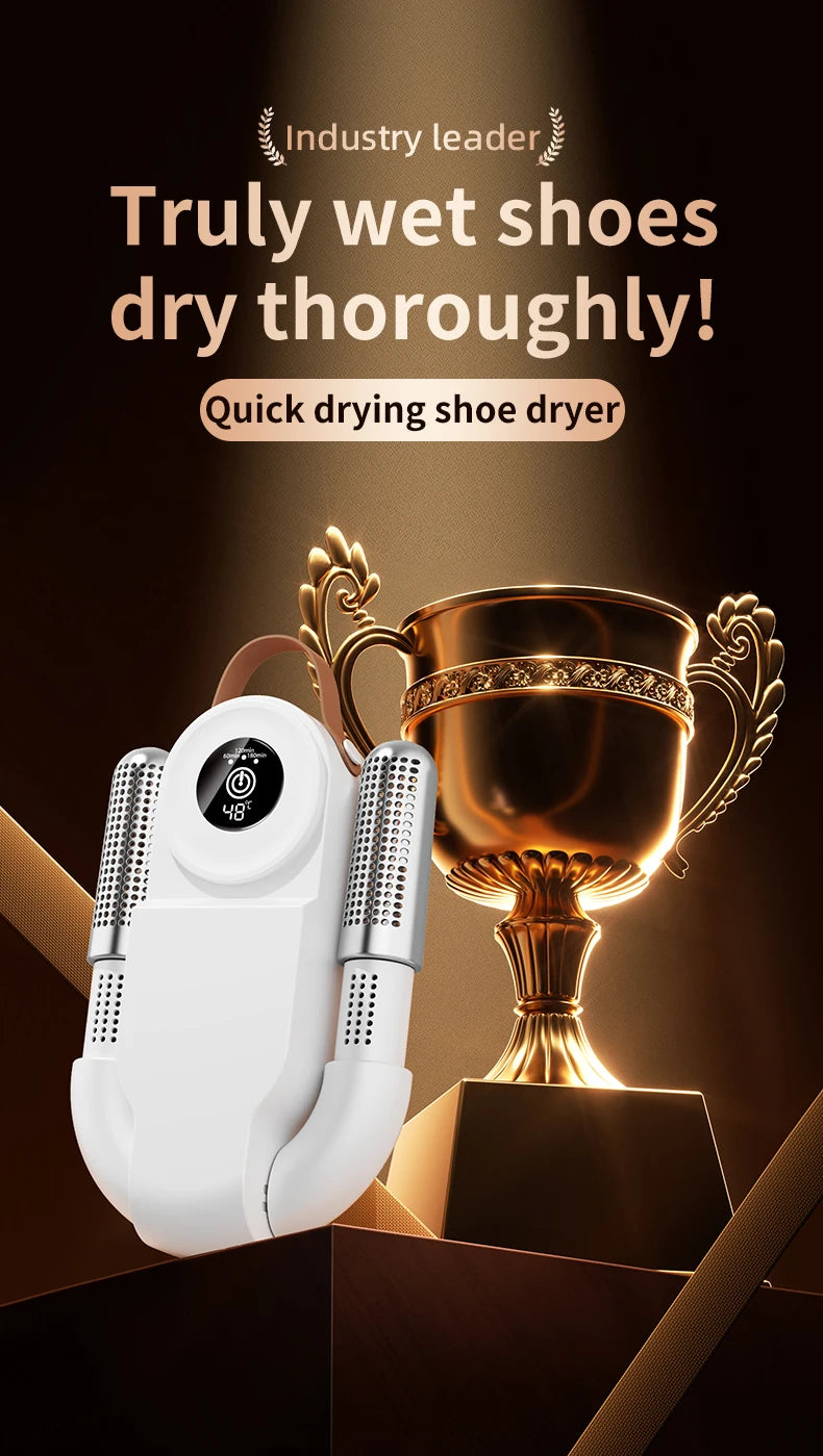 HOMEFISH Intelligent Shoe Dryer Quick Drying Deodorizing Sterilizing Adjustable Timer Household Shoe Warmer And Heater - Magic Electronics