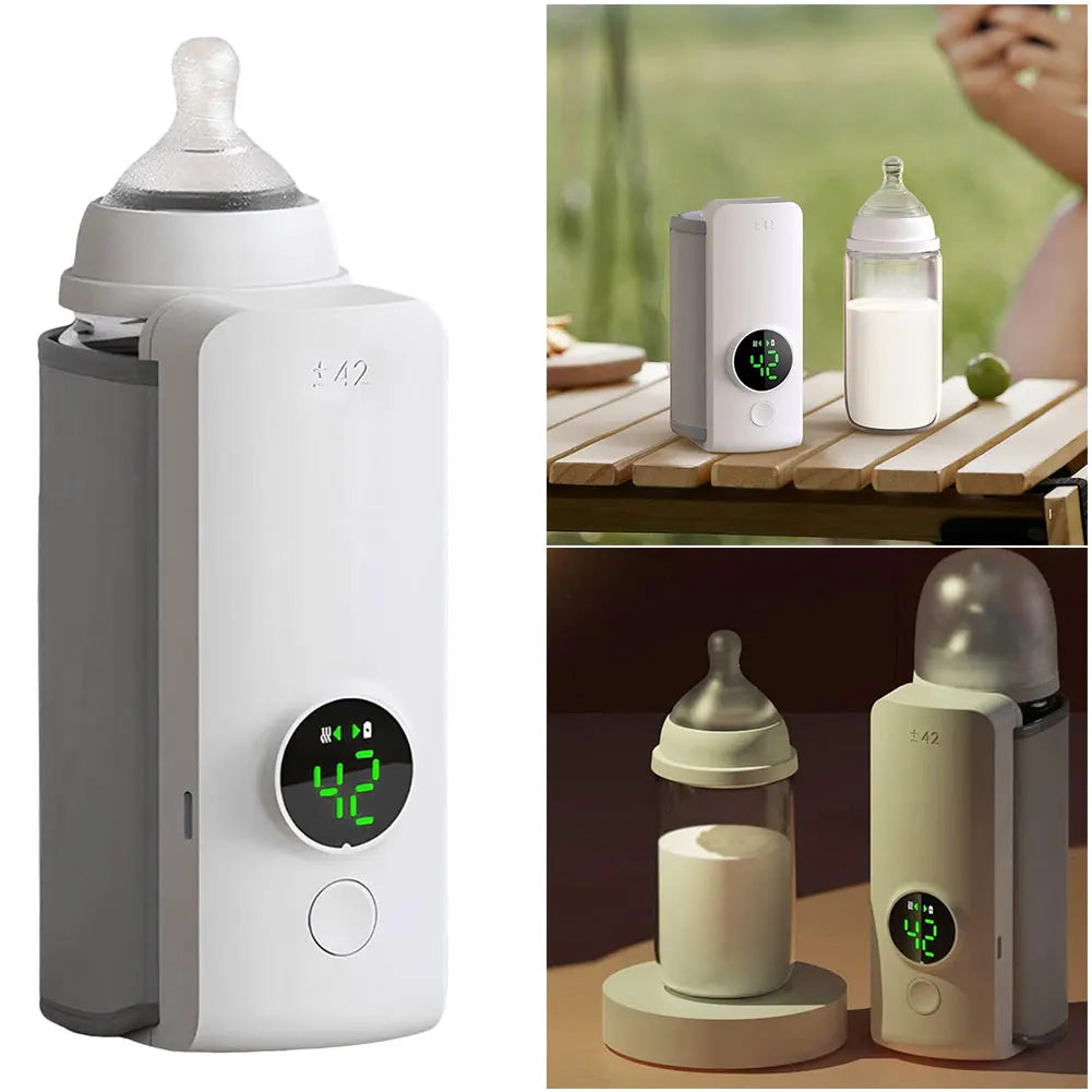 Portable Bottle Warmer Rechargeable Cordless Milk Warmer with Temperature Control Baby Bottle Warmer for Traveling Camping Home Magic Electronics S19eab5bc198040cb821802e4e4924ddfH