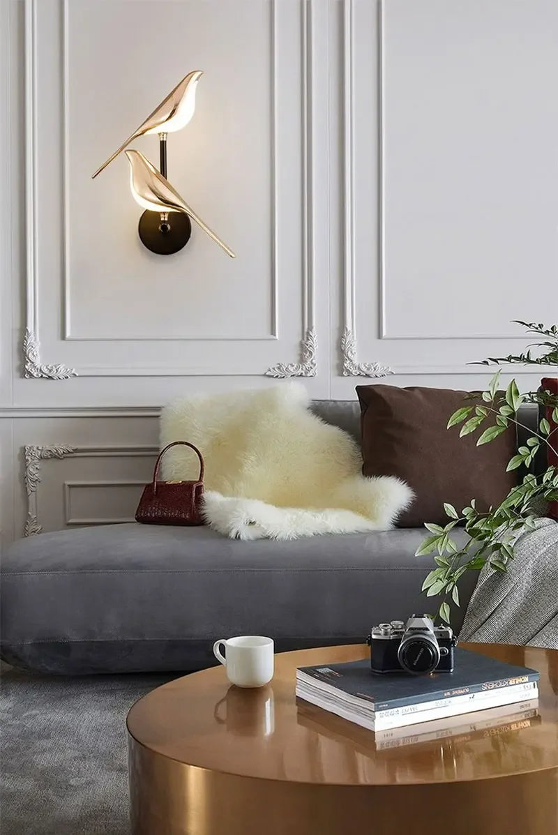 LED Gold Silver Magpie Bird Pendant Light Chandelier for Bedroom Living Room Indoor Hanging Lamp AC110v 220v Drop Shipping Magic Electronics S1a53b998cab549e989901d2a86a44ee40