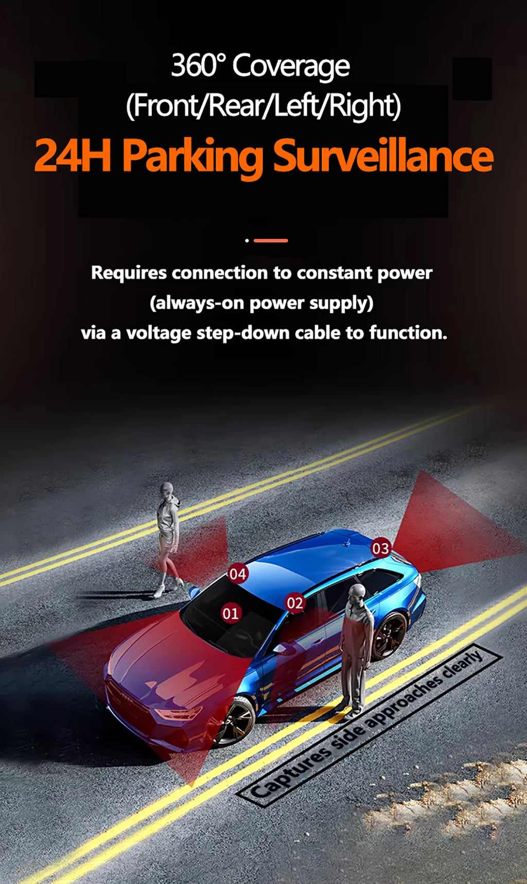 DashCam Car Dvr Video Recorder 4 Channels 360° WIFI Front inside Rotatable Rear View Camera 24h Parking Monitor Car dash cam Magic Electronics S1a95c2e758ca429da12b7855bbf5163e8