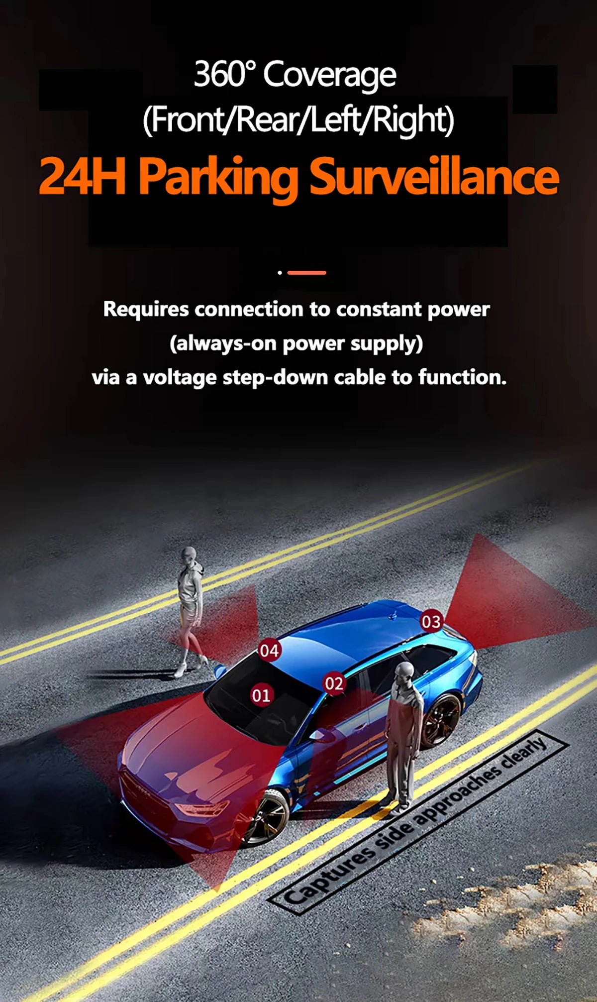 DashCam Car Dvr Video Recorder 4 Channels 360° WIFI Front inside Rotatable Rear View Camera 24h Parking Monitor Car dash cam Magic Electronics S1a95c2e758ca429da12b7855bbf5163e8