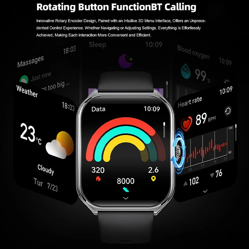 New Ultra Thin Smart Watch men 1.96" AMOLED 360*360 HD Pixel Display Always Show Time Call Reminder Smartwatch Ladies For huawei Magic Electronics S1ac69e20ae2e48f491fe0a356420da104