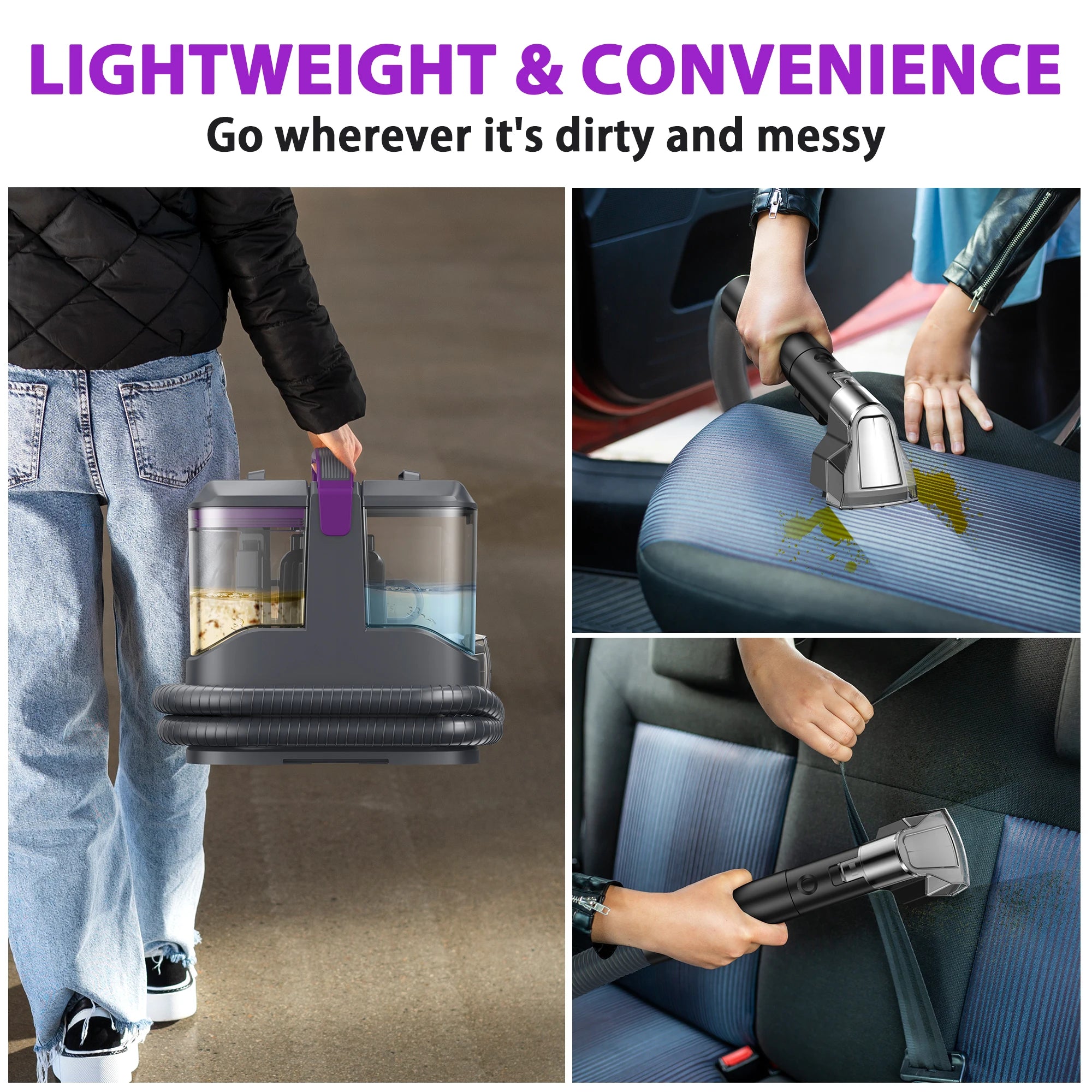 C9 Spot Vacuum Cleaner 1.4m Hose Corded Carpet Vacuum Cleaner with Wet Sprayer For Sofa Car - Magic Electronics