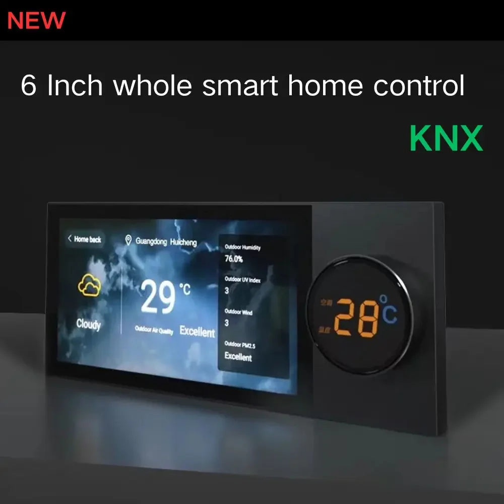 Smart Home Devices 6 Inch knx Multi-functional Touch Screen Control Panel Central Controller for Scenes Switch - Magic Electronics