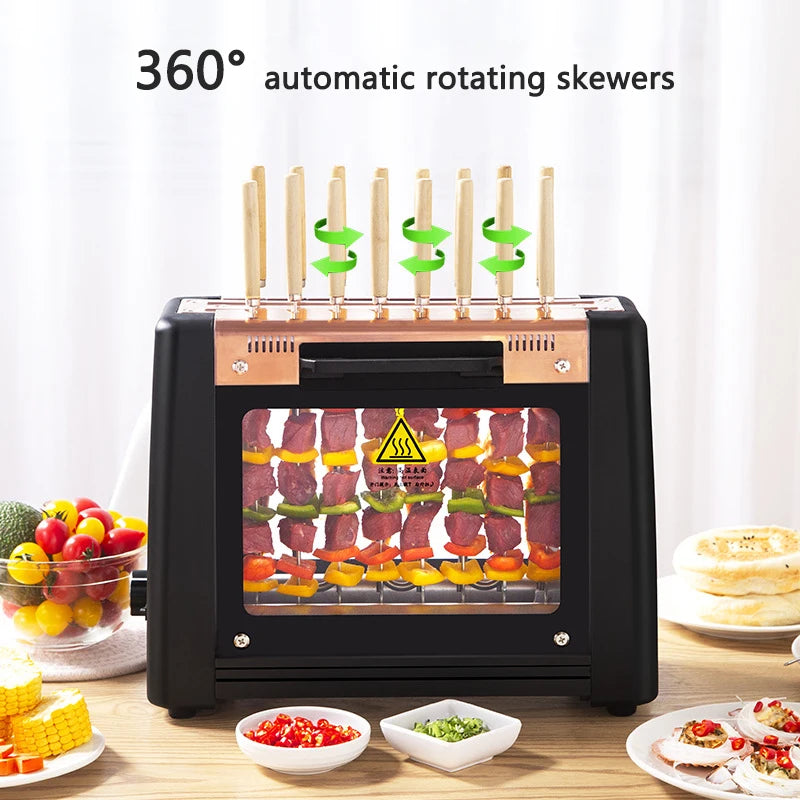 Barbecue Grill Household Automatic Rotating Skewers Machine Smokeless Rotary Electric Grill 220V/1200W Barbecue Grill Magic Electronics S1b9ac900b6714656a808b4215a869e88a