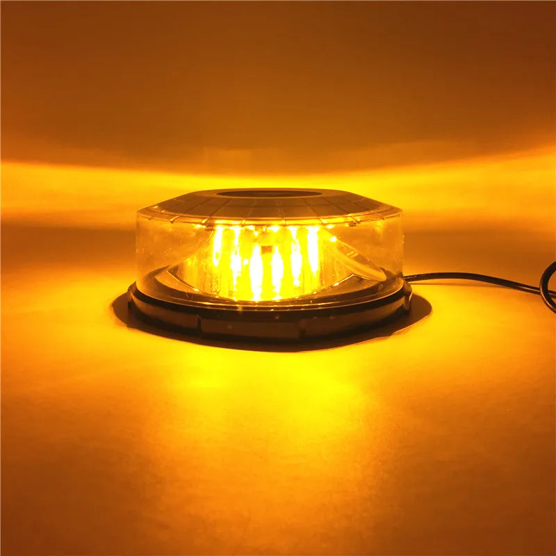 Amber LED Strobe Light Beacon Vehicle Car Roof Top Hazard Warning Flash Emergency Lights Rotating Flashing Safety Signal Lamp Magic Electronics S1cbfea0e213b493687160176282ddfe0v