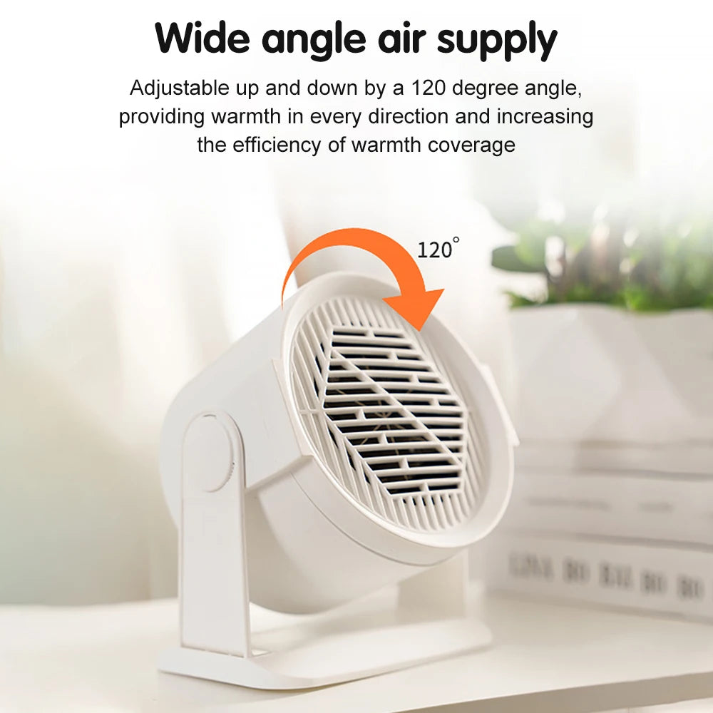 Portable Desktop Electric Heater for Home and Office, Mini Warm Air Fan for Desk Use and Foot Warmer for Cozy Comfort - Magic Electronics