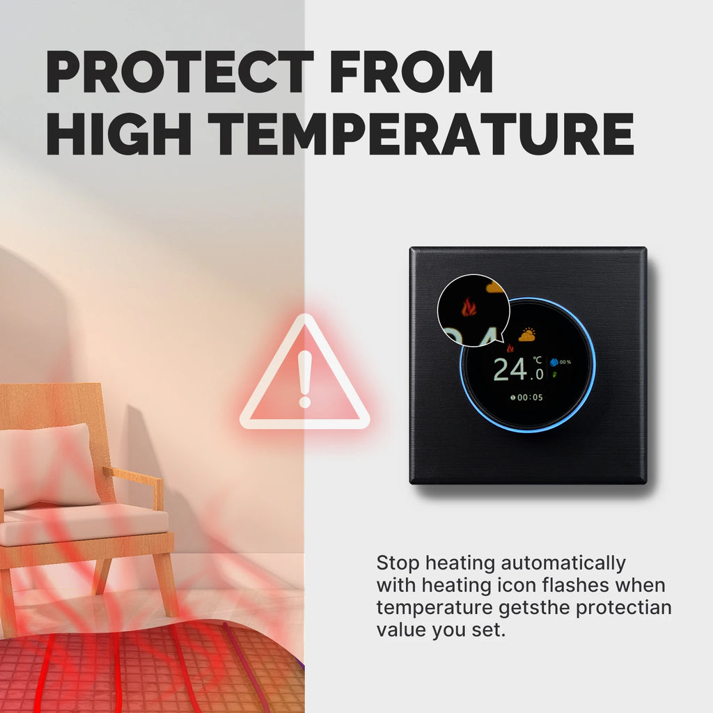 WiFi Smart Home Heating Knob Thermostat Temperature Controller For Water Gas Boiler Electric Heating Works with Alexa GoogleHome - Magic Electronics