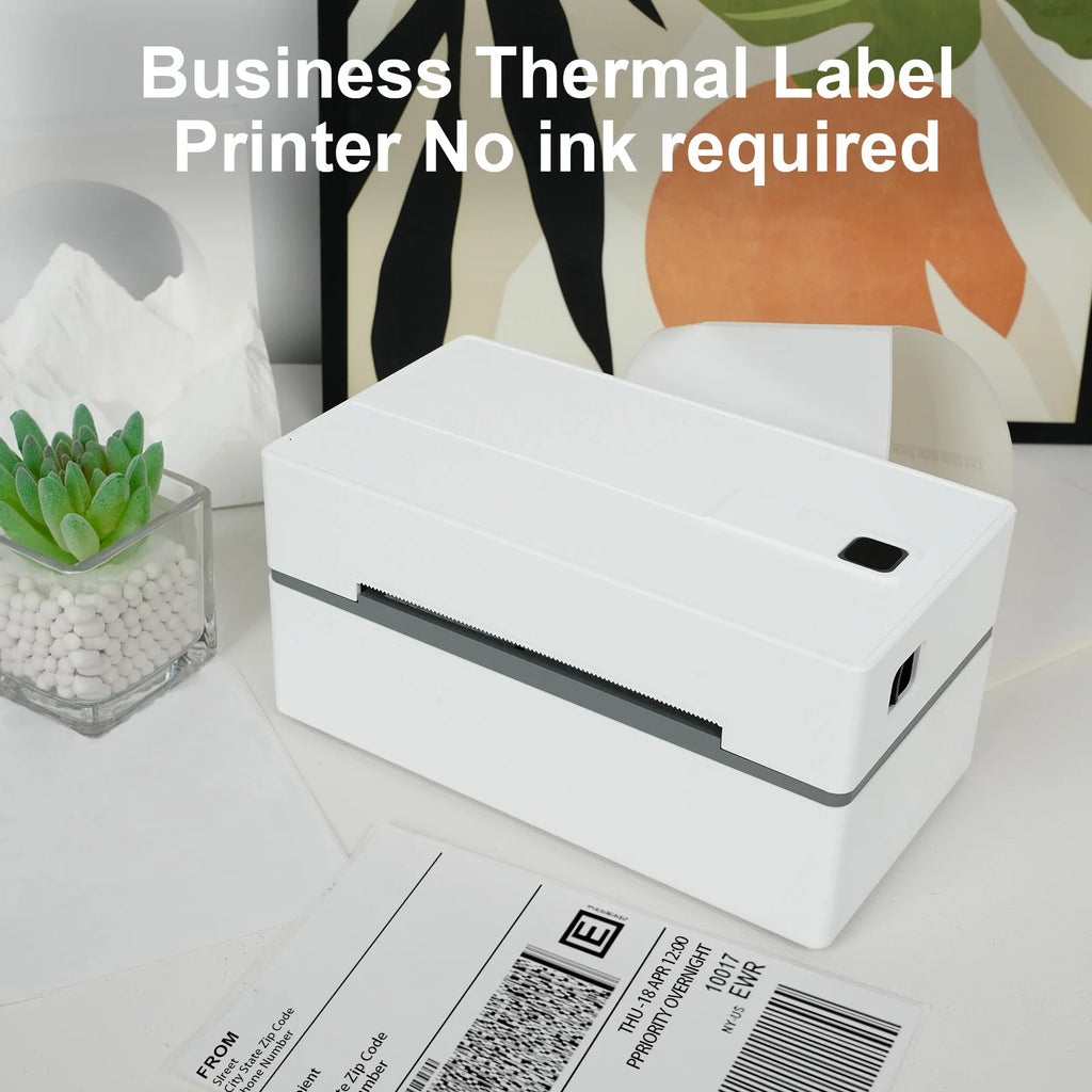 Thermal Label Printer Portable No Ink Required 203DPI 4x6 for Small Business Bluetooth USB High Speed Express Airway Bill Magic Electronics S1e0e573bc183472f838b572001d19c3a0