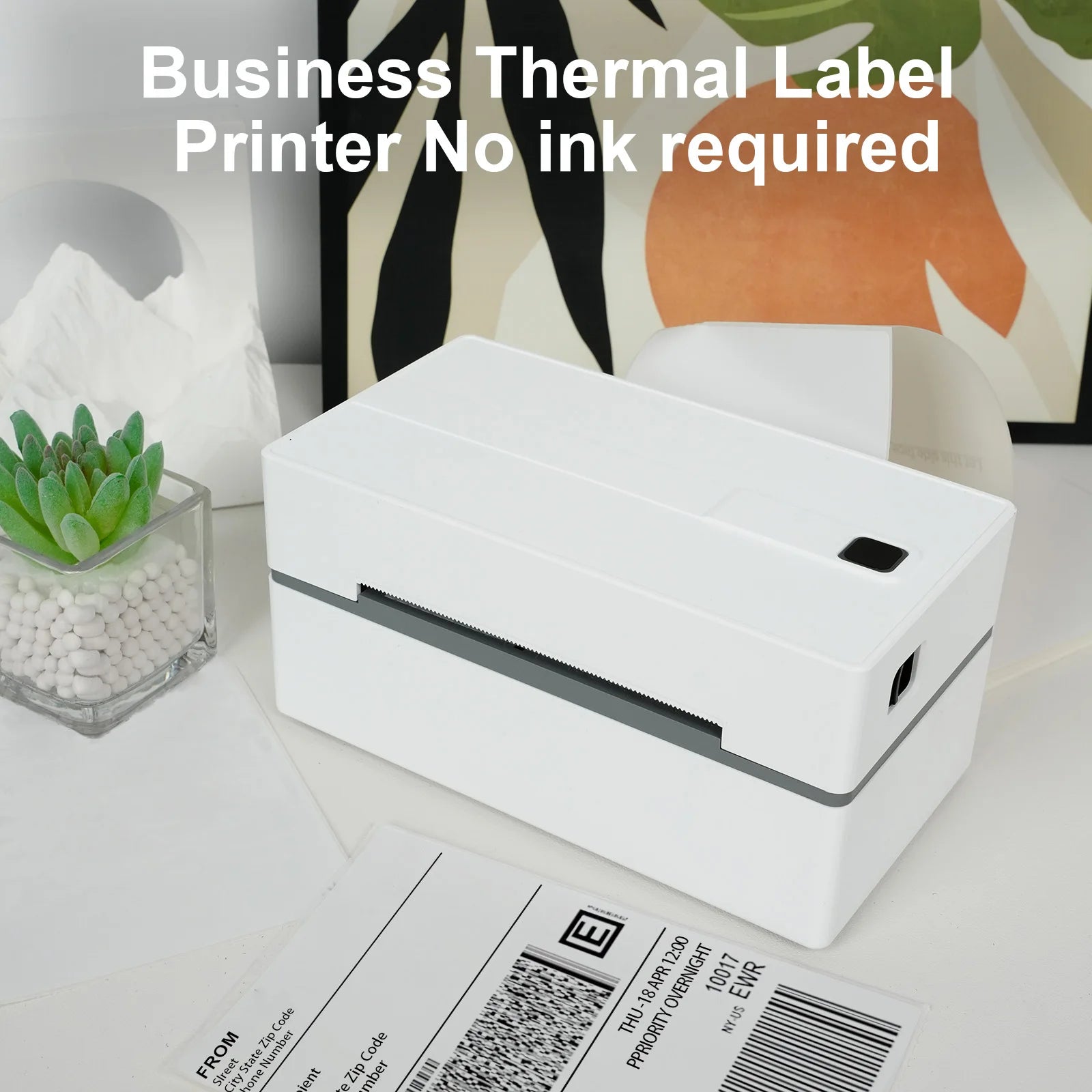 Thermal Label Printer Portable No Ink Required 203DPI 4x6 for Small Business Bluetooth USB High Speed Express Airway Bill Magic Electronics S1e0e573bc183472f838b572001d19c3a0