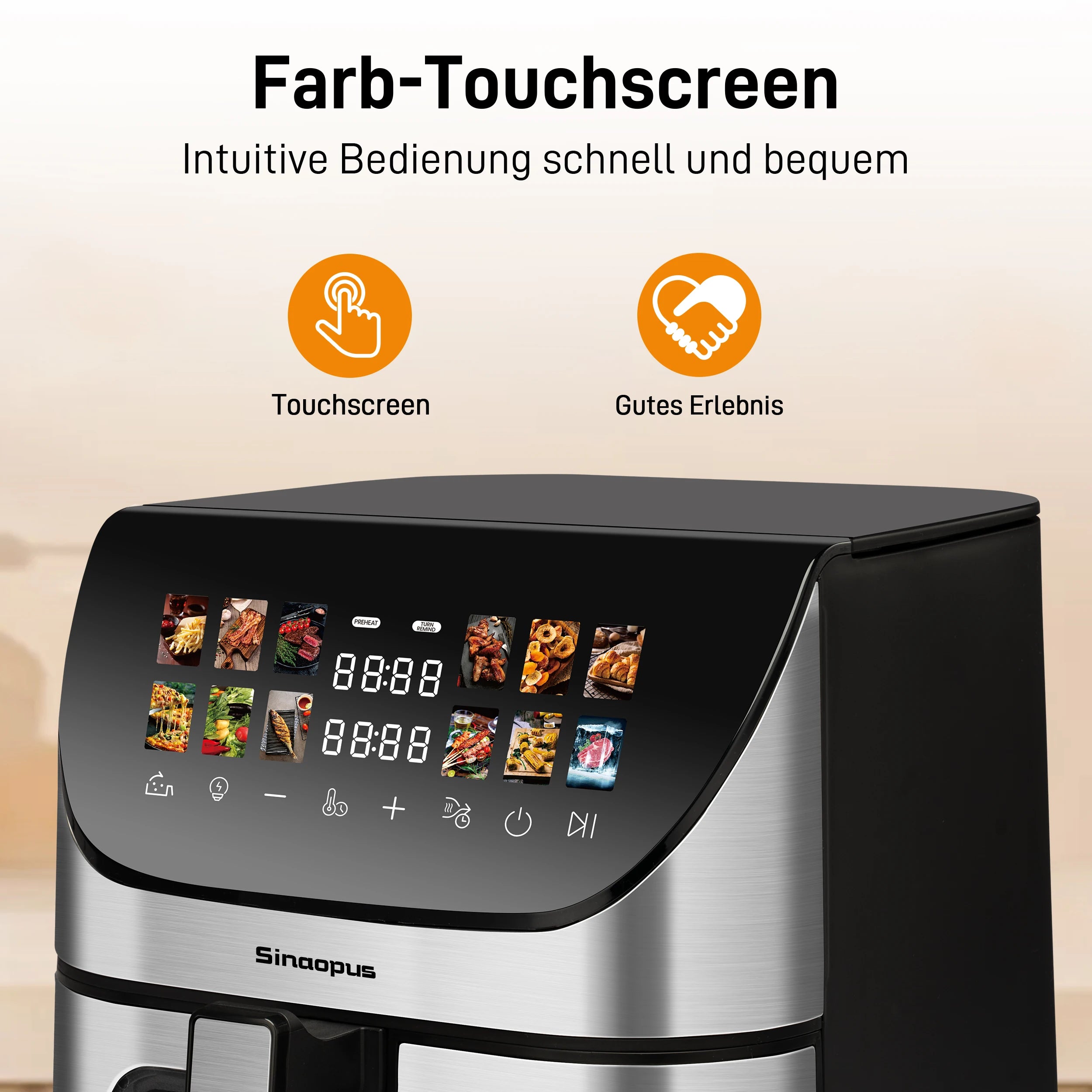 8L Smart machine Hot fryer Multi Function air fryers Smart machine Viewing Window & oven Oilless Cooker with LED Touch Control Magic Electronics S1e3c93293ab14b2f848716fb068f83abr