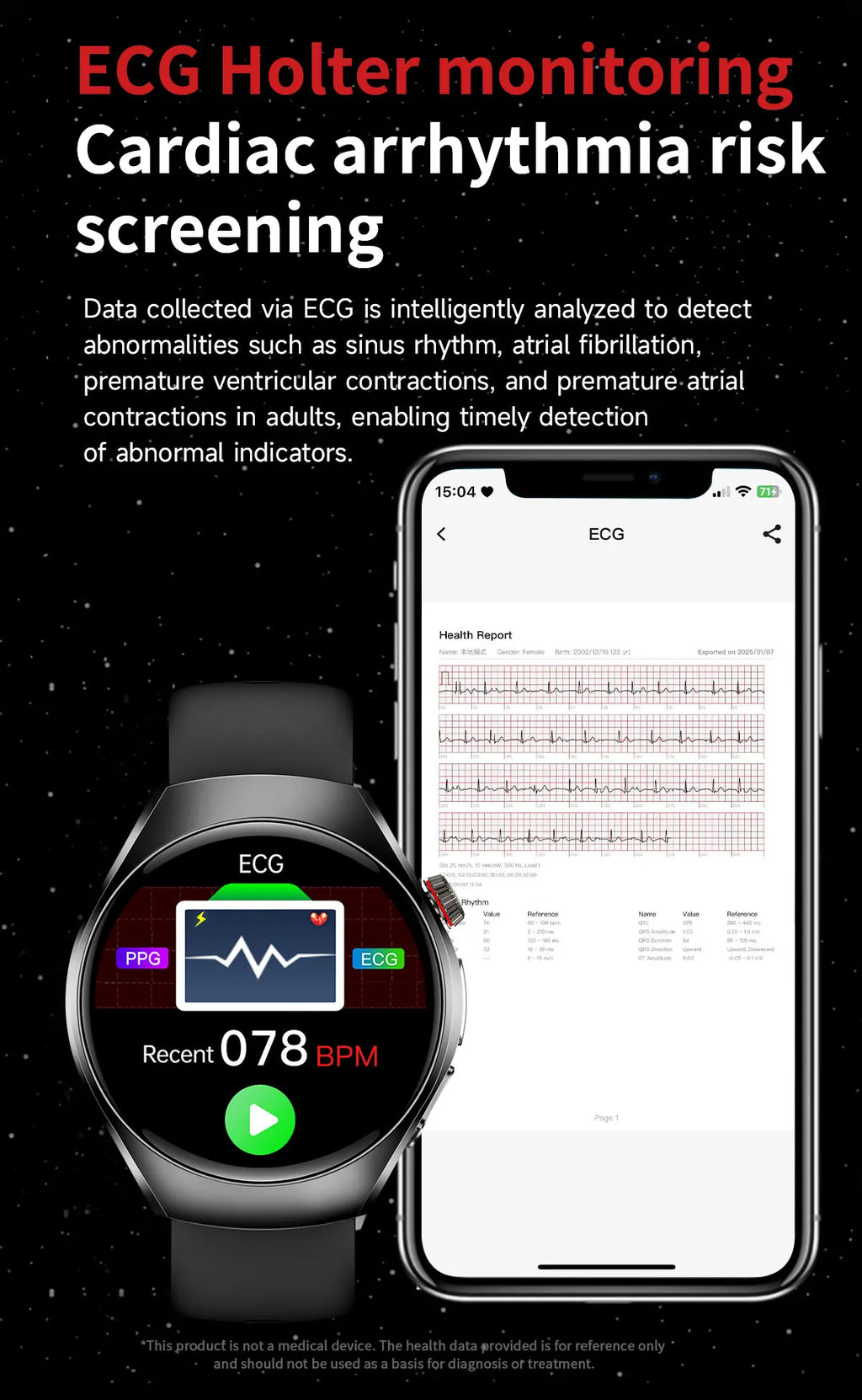 2026 New Accurate Body Health analysis Smart Watch Men ECG Blood lipids Uric acid Blood Pressure Body Fat Voice Call Smartwatch Magic Electronics S1ec23d85b98947b58b2ebd839b884a48T