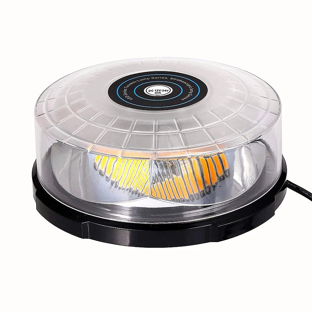 Amber LED Strobe Light Beacon Vehicle Car Roof Top Hazard Warning Flash Emergency Lights Rotating Flashing Safety Signal Lamp Magic Electronics S20729c70bab54ae8831a90c32fd5b56bg
