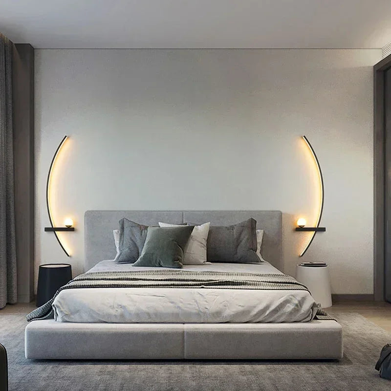 Smart LED Wall Lamp 55/105CM Remote Control Left Right Lighting Bedside Wall Sconces Bedroom Living Room Home Led Lights Lustre Magic Electronics S20f48769f77741a18c0b080ad38d7b55e